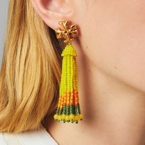 Beaded earrings by Tory Burch